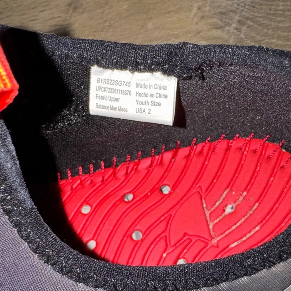 Black & Red Slip-On Water Shoes